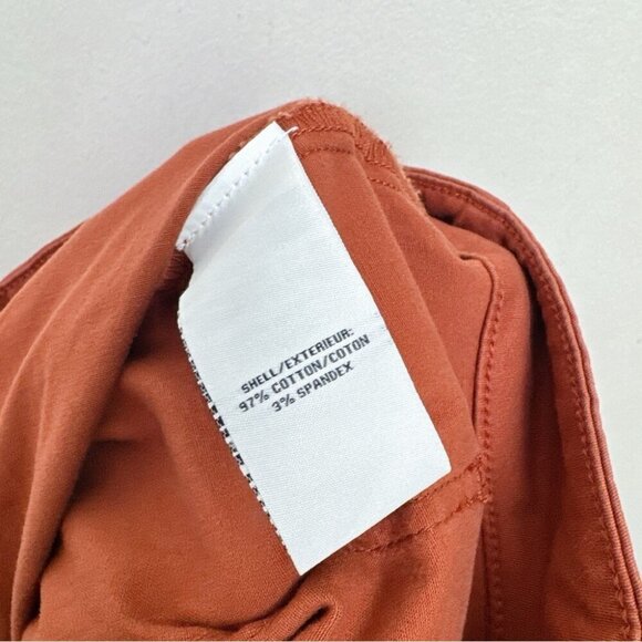 Bagatelle Womens 3X Rust Orange Twill Patch Pocket Cropped Pants - Picture 10 of 13